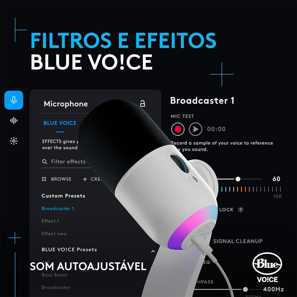 Microfone Gamer Logitech G Yeti GX | KaBuM!