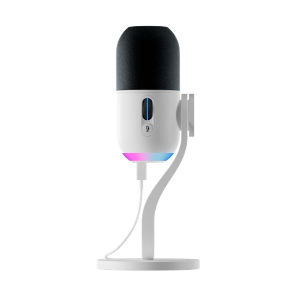 Microfone Condensador Gamer Logitech G Yeti GX com RGB LIGHTSYNC, USB Plug and Play para Gravação de Conteúdo e Streaming,Branco- 988-000575