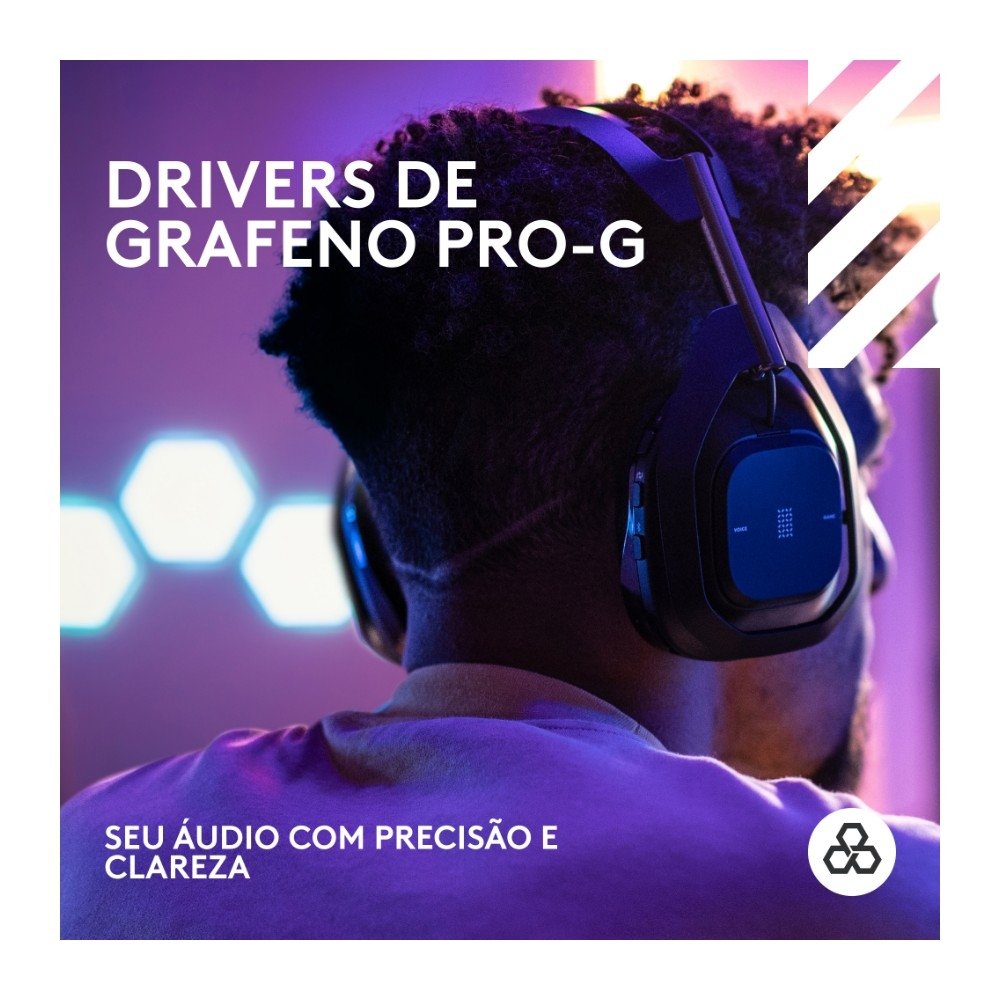 Headset Gamer Sem Fio Astro Gaming A50 X LIGHTSPEED + Base Station, Bluetooth, HDMI 2.1 Passthru, para Xbox e PS, Preto- 939-002126