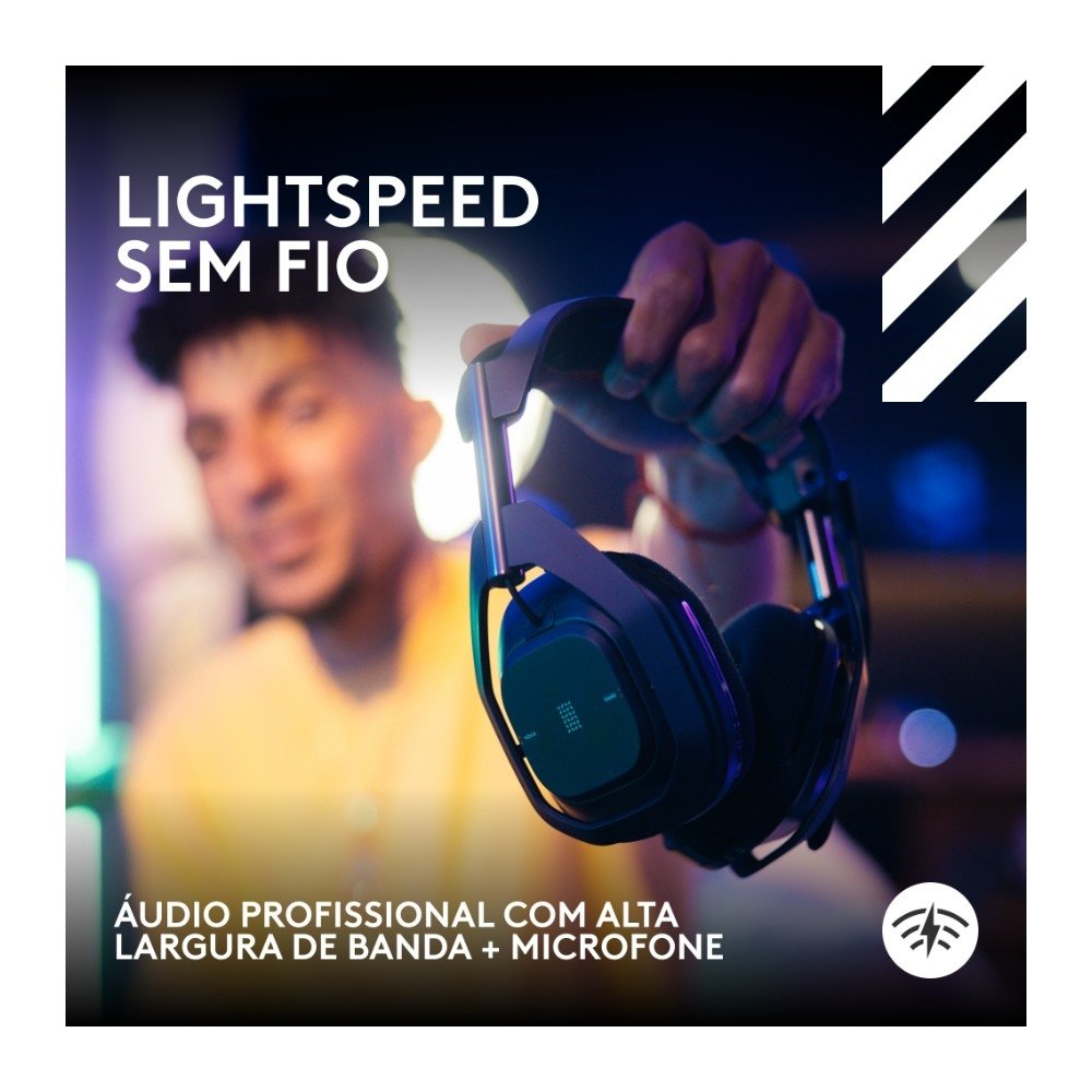 Headset Gamer Sem Fio Astro Gaming A50 X LIGHTSPEED + Base Station, Bluetooth, HDMI 2.1 Passthru, para Xbox e PS, Preto- 939-002126