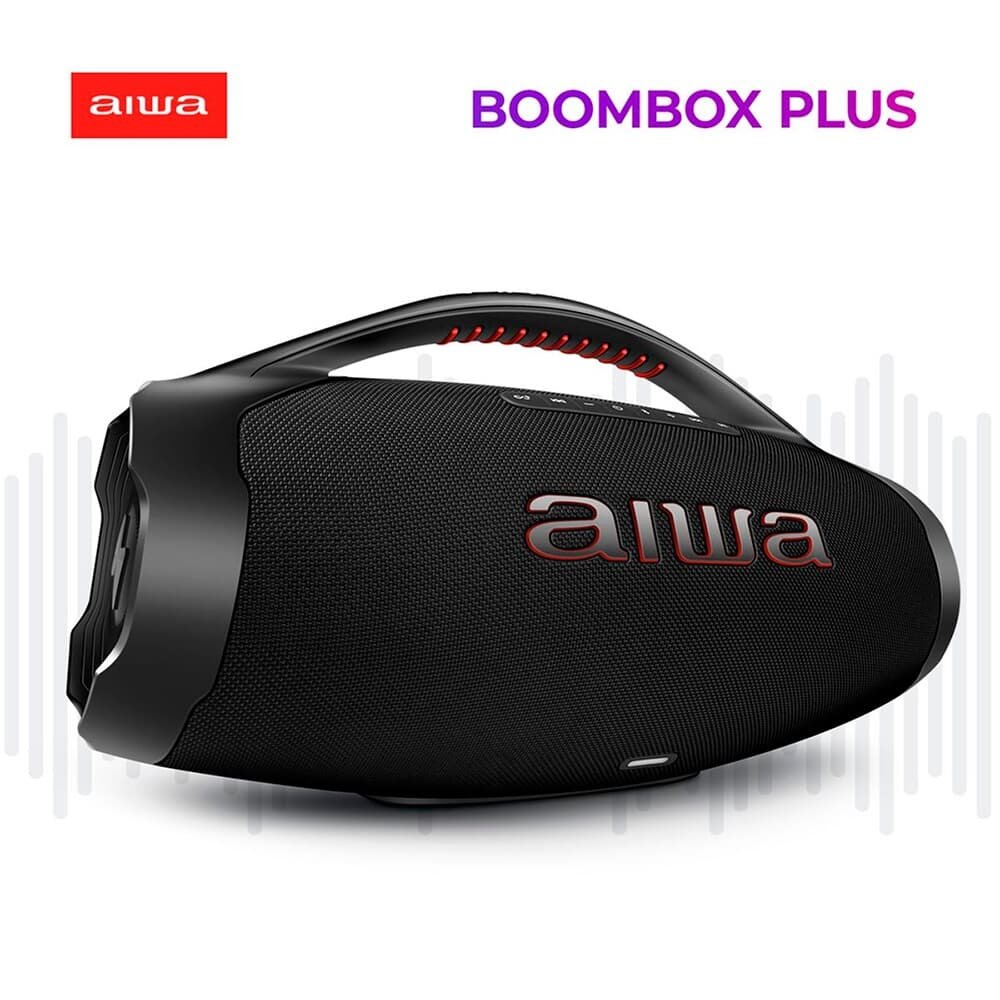 Caixa de Som Aiwa Boombox Plus BBS-01-B, Bluetooth, 200W RMS, IP66, 30 Horas de Bateria, Preto - 4899-01 - view 2