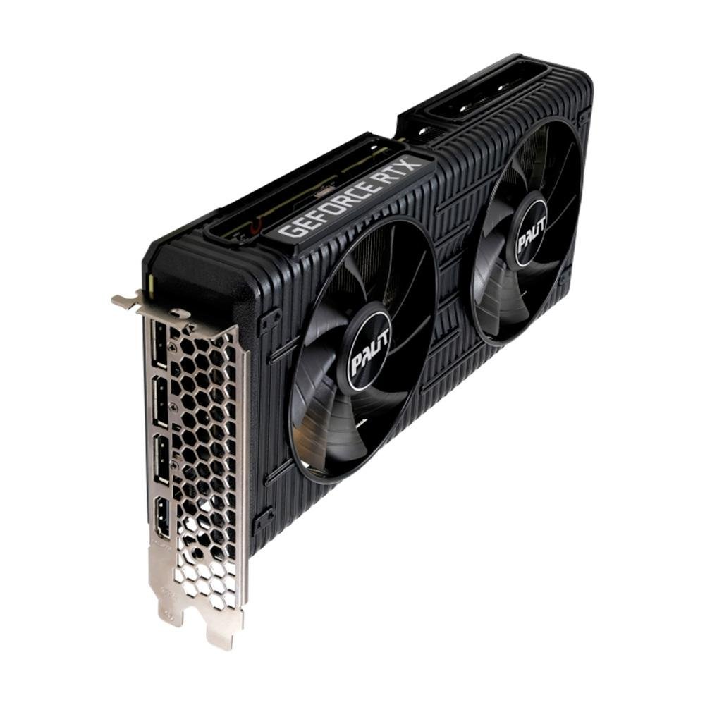 Placa de Video RTX 3060 Palit NVIDIA GeForce, 12GB GDDR6, RGB, DLSS, G-Sync, Ray Tracing - NE63060019K9-190AD