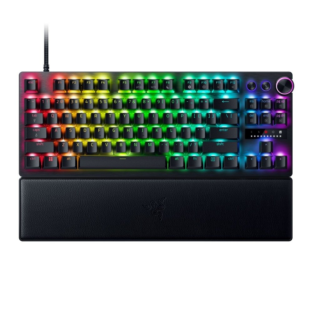 Teclado Gamer Razer Huntsman V3 Pro TKL, Switch óptico Analógico, Razer Snap Tap, Keycaps PBT, Layout US, Preto - RZ03-04980200