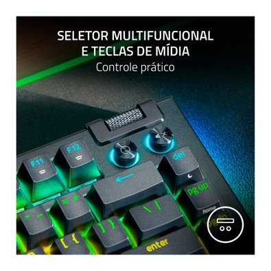 Teclado Razer BlackWidow V4 75% RGB | KaBuM!