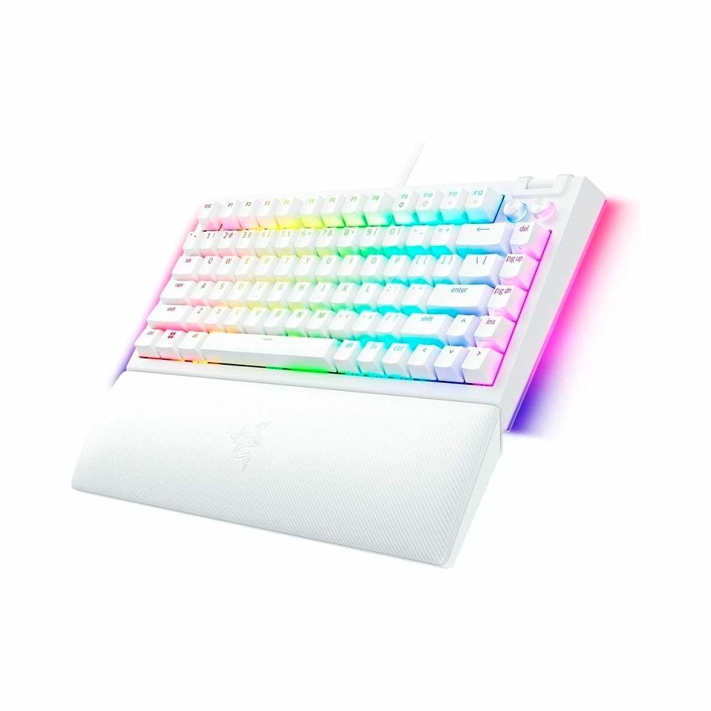 キーボード RAZER BLACKWIDOW V4 75% WHITE EDITION Teclado Mecânico Gamer 75% White Edition | KaBuM!