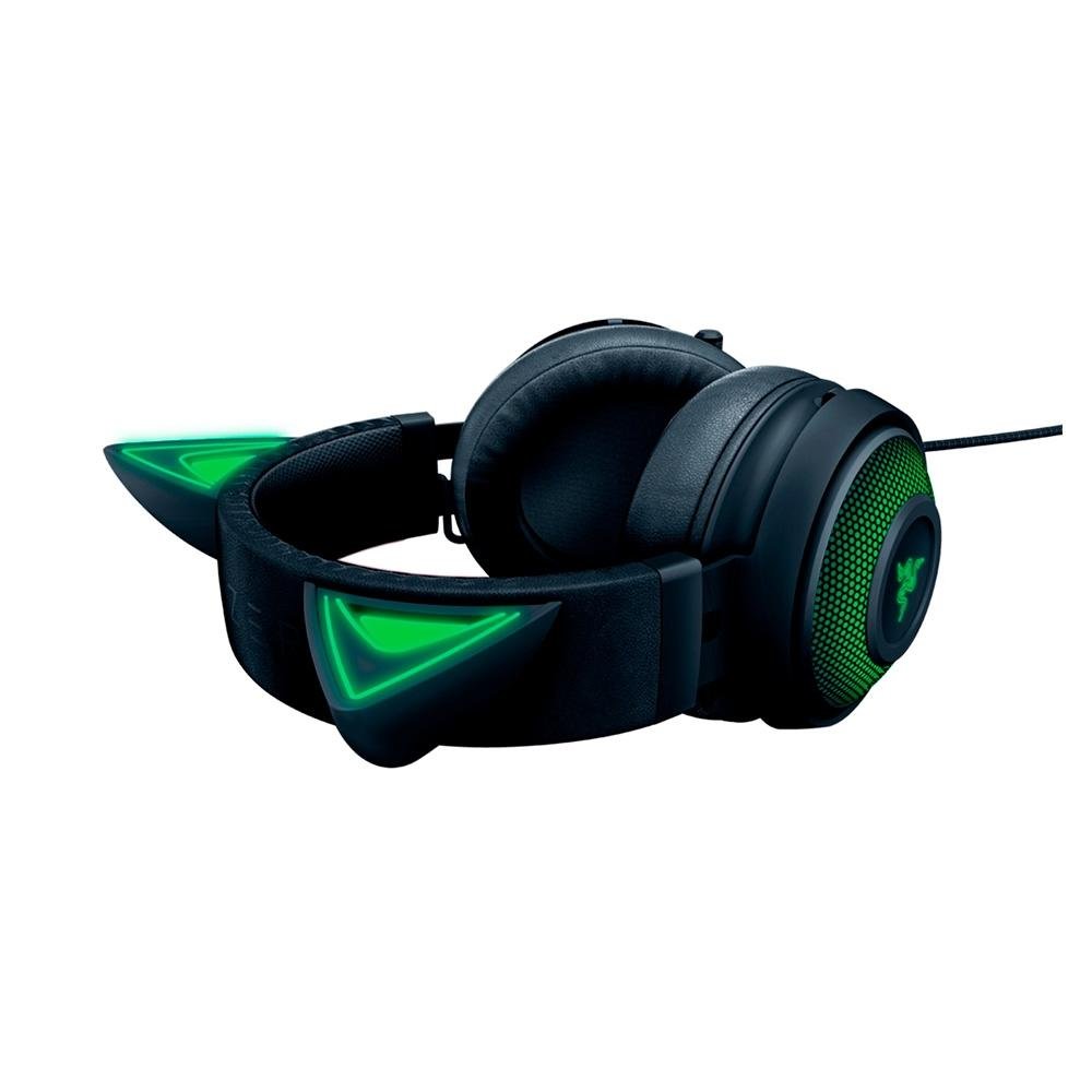 Imagem 7 de 7 do produto Headset Gamer Razer Kraken Kitty V2, Chroma RGB, 7.1, Driver 40mm, USB, Kitty Ears, Preto - RZ0404730100