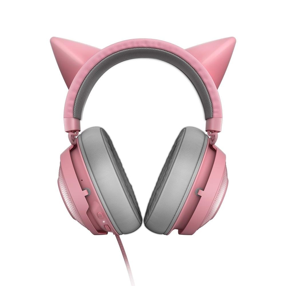Imagem 4 de 7 do produto Headset Gamer Razer Kraken Kitty V2, Chroma RGB, 7.1, Driver 40mm, USB, Rosa - RZ0404730200