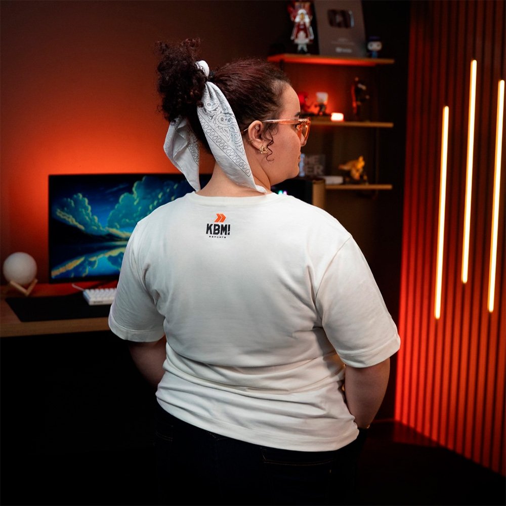 Imagem 3 de 9 do produto Camiseta KaBuM! Esports Regular KABUM! We Are Ninjas Branca G - KETP001G