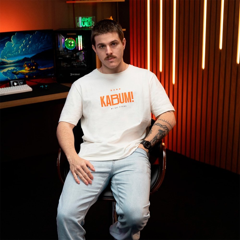 Imagem 9 de 9 do produto Camiseta KaBuM! Esports Regular KABUM! We Are Ninjas Branca G - KETP001G