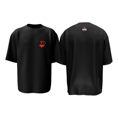 Camiseta KaBuM! Esports Oversized Setas Escorridas Preta GGG - KETP003GGG
