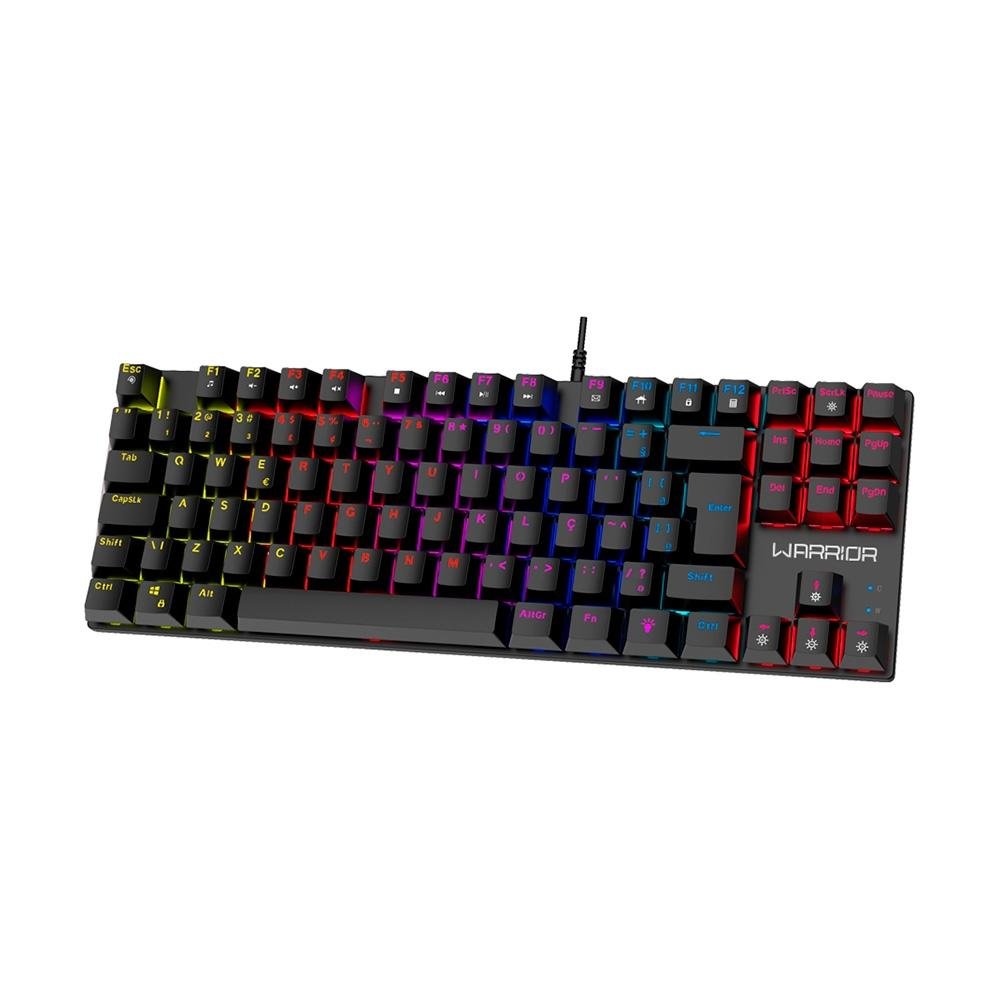 Teclado Mecânico Gamer Warrior Royal Cross, RGB, Switch Blue, TKL, ( Balão.info), Preto ( Balão.info - foto 2
