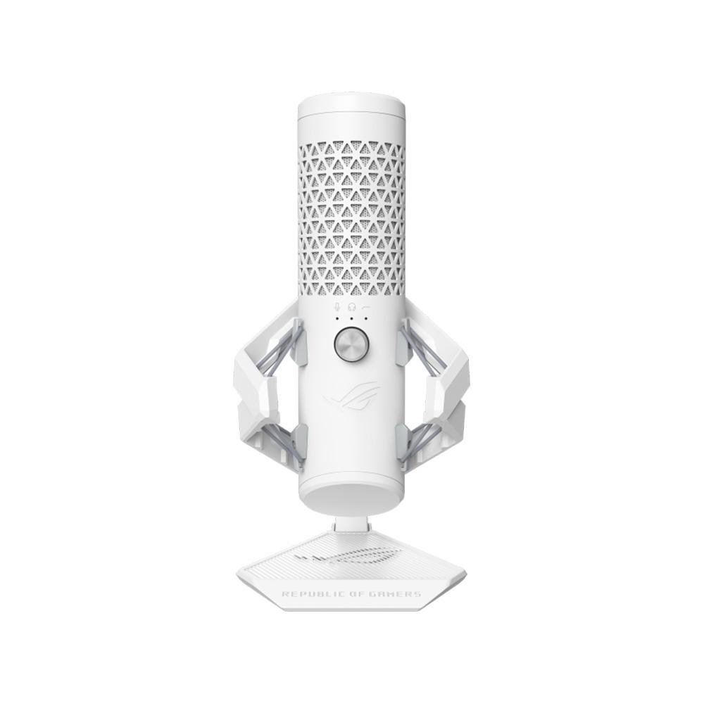 Microfone Gamer de Mesa ASUS ROG Carnyx, RGB, USB, PC e Mac, Anti-vibração, Branco - 90YH03Z0-BAUA10 Microfone Gamer de Mesa ASUS ROG Carnyx, RGB, USB, PC e Mac, Anti-vibração, Branco - 90YH03Z0-BAUA10