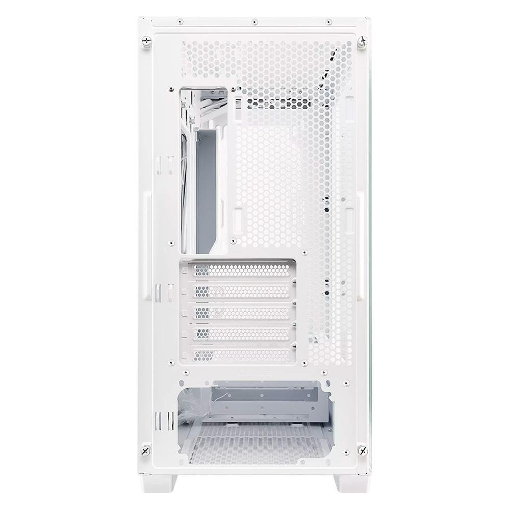 Gabinete Gamer ASUS Prime A21, Mid Tower, M-ATX, Lateral em Vidro Temperado, Sem FANs, Branco - 90DC00H3-B00000 Gabinete Gamer ASUS Prime A21, Mid Tower, M-ATX, Lateral em Vidro Temperado, Sem FANs, Branco - 90DC00H3-B00000
