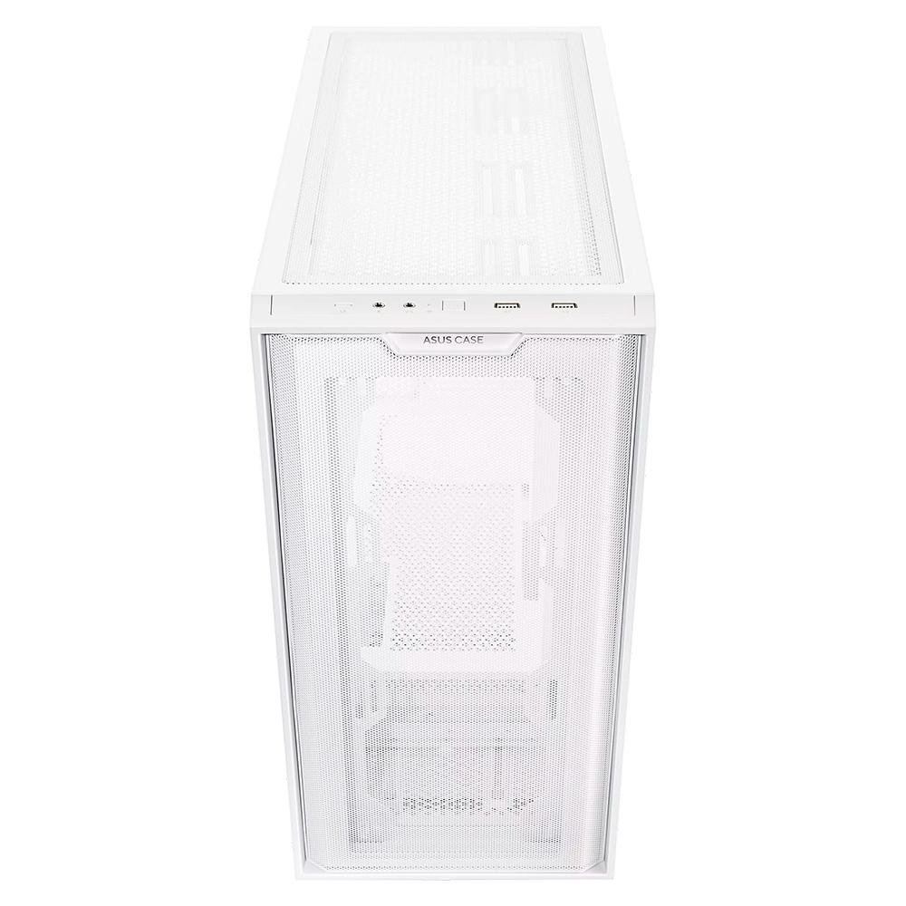 Gabinete Gamer ASUS Prime A21, Mid Tower, M-ATX, Lateral em Vidro Temperado, Sem FANs, Branco - 90DC00H3-B00000 Gabinete Gamer ASUS Prime A21, Mid Tower, M-ATX, Lateral em Vidro Temperado, Sem FANs, Branco - 90DC00H3-B00000