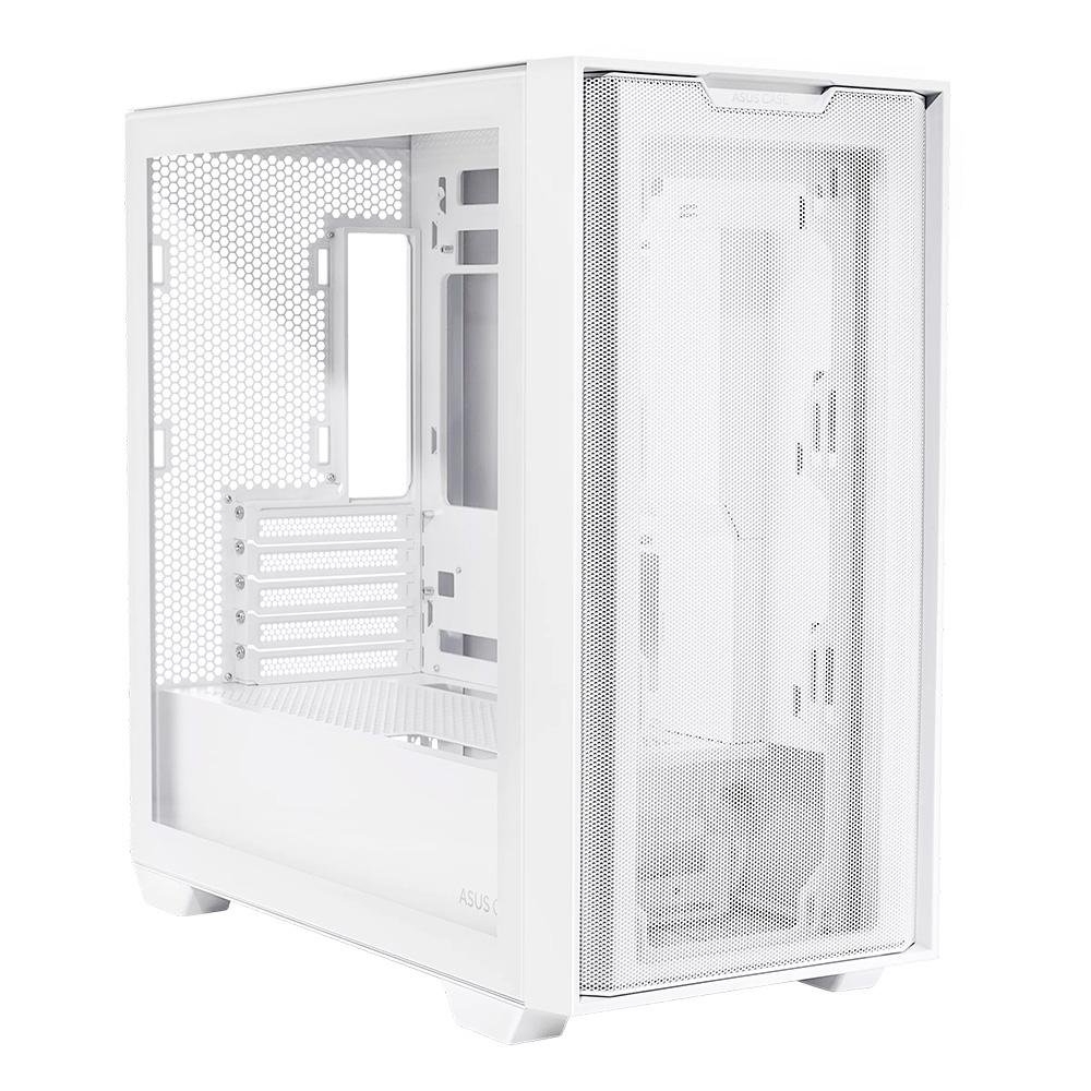 Gabinete Gamer ASUS Prime A21, Mid Tower, M-ATX, Lateral em Vidro Temperado, Sem FANs, Branco - 90DC00H3-B00000 Gabinete Gamer ASUS Prime A21, Mid Tower, M-ATX, Lateral em Vidro Temperado, Sem FANs, Branco - 90DC00H3-B00000