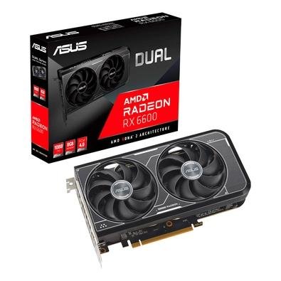  RX 6600 8G-V3 Dual ASUS AMD Radeon, 8GB GDDR6 - 90YV0GP3-M0NA00