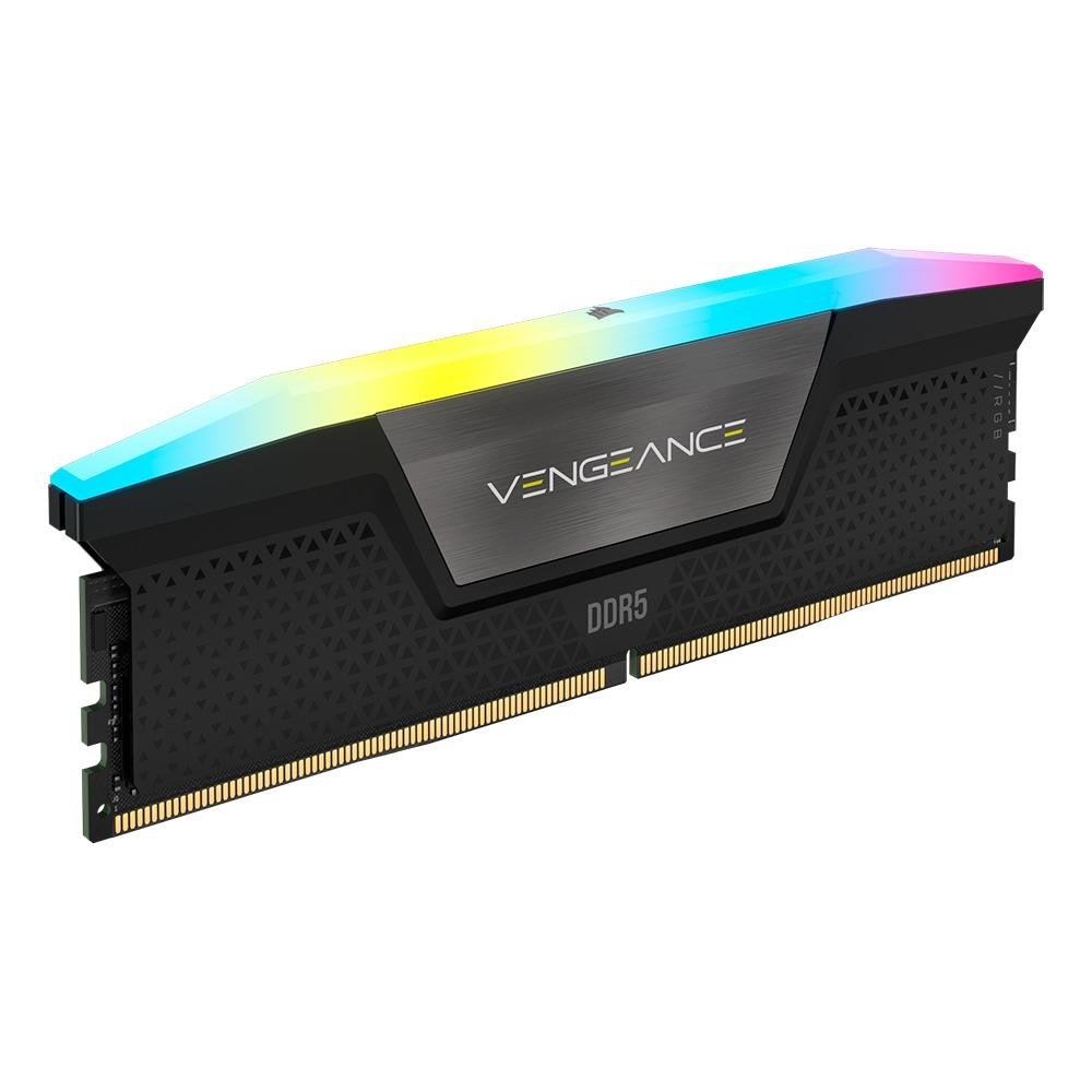 Memória RAM Corsair Vengeance RGB, 32GB (2x16GB), 5200MHz, DDR5, CL40, Preto - CMH32GX5M2B5200C40 - view 5