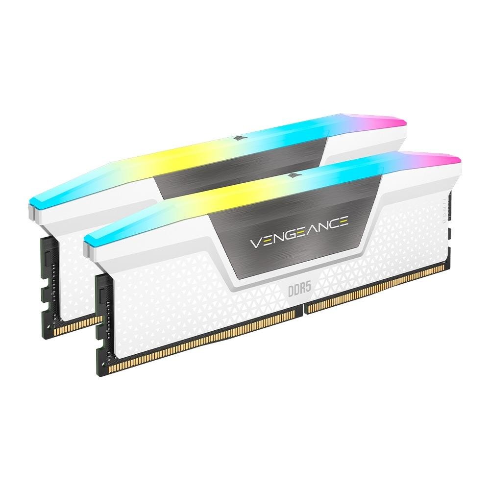 Memória RAM ( Balão.info) RGB, 32GB (2x16GB), 5200MHz, DDR5, CL40, Branco - CMH32GX5M2B5200C40W - view 2