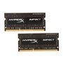 Memória Kingston HyperX Impact 8GB (2x4GB) 1600Mhz DDR3 p/ Notebook CL9 - HX316LS9IBK2/8