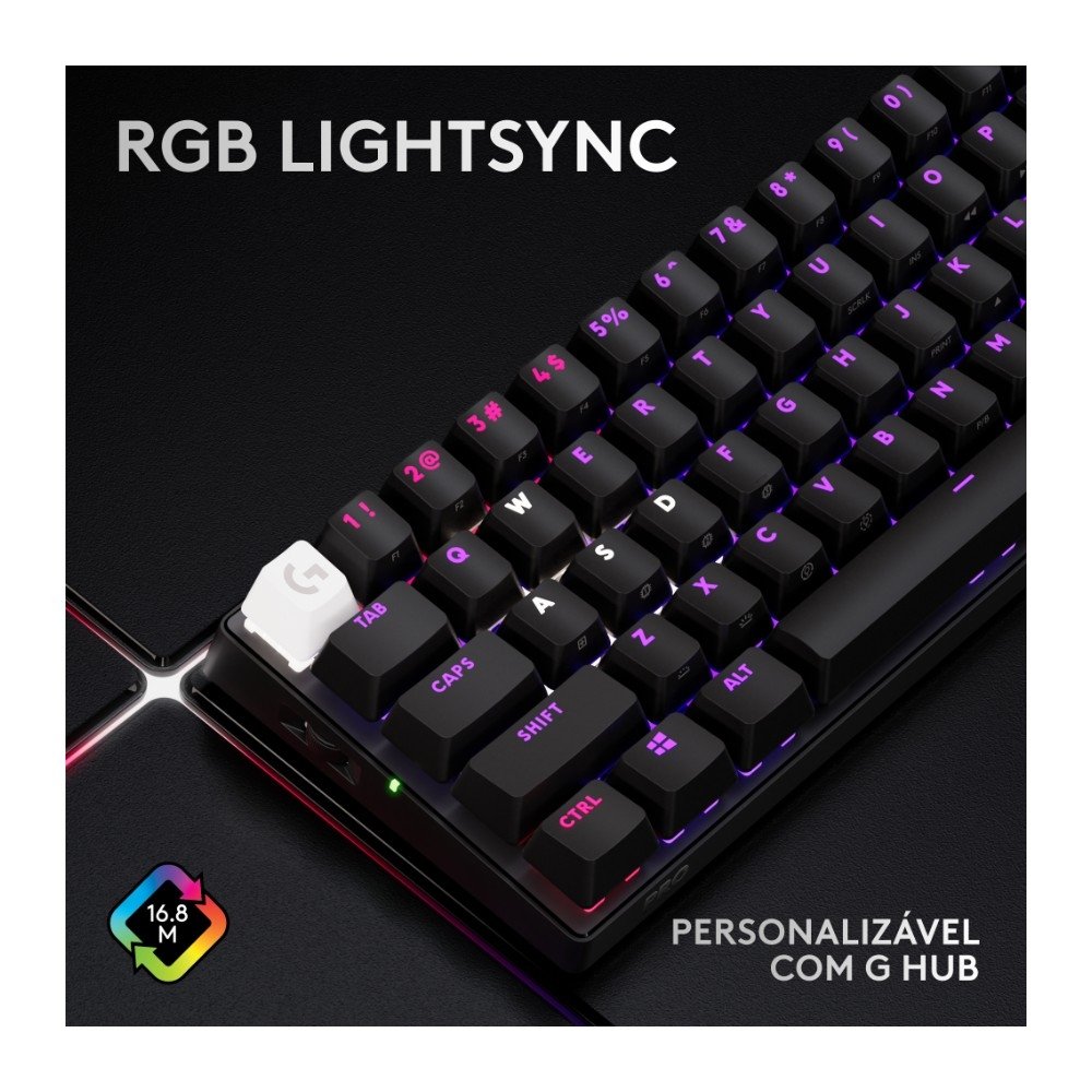 Teclado Sem Fio Mecânico Gamer ( Balão.info) PRO X 60 ( Balão.info), RGB, Bluetooth, Compatível com Windows, Preto - 920-( Balão.info - foto 8
