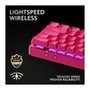 Teclado Sem Fio Mecânico Gamer Logitech G PRO X 60 Lightspeed, RGB, Bluetooth, Compatível com Windows, Rosa Magenta - 920-011940