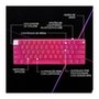 Teclado Sem Fio Mecânico Gamer Logitech G PRO X 60 Lightspeed, RGB, Bluetooth, Compatível com Windows, Rosa Magenta - 920-011940