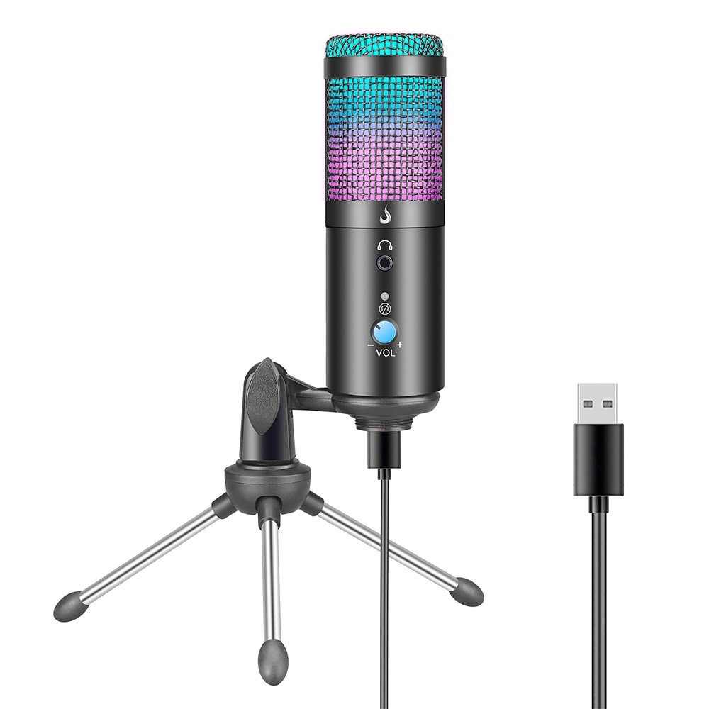 Microfone Gamer Rise Mode Elite 03 RGB, USB, Podcast e Streaming, Preto - RM-ME-03-B - view 2