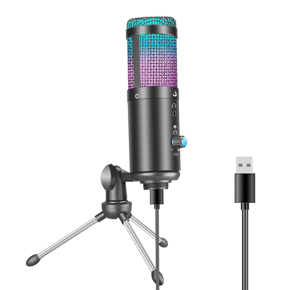 Microfone Gamer Rise Mode Elite 03 RGB, USB, Podcast e Streaming, Preto - RM-ME-03-B - view 3