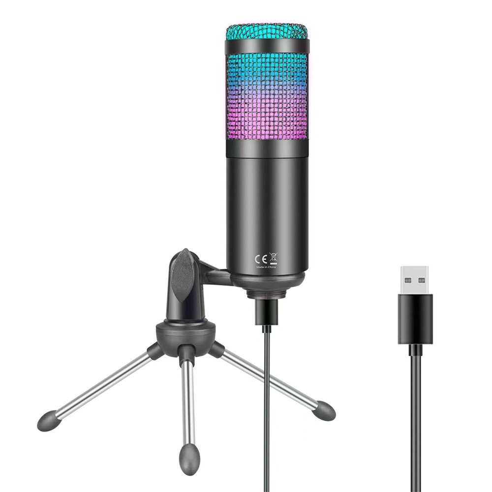 Microfone Gamer Rise Mode Elite 03 RGB, USB, Podcast e Streaming, Preto - RM-ME-03-B - view 4