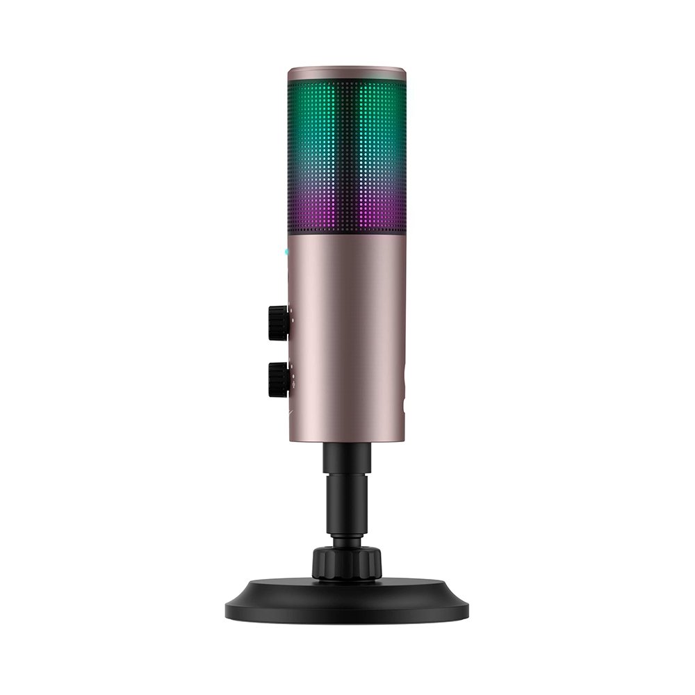 Microfone Gamer Rise Mode Elite 06 RGB, USB-C, Estilo Retrô Podcast, Preto e Ocre - RM-ME-06-BOC - view 3