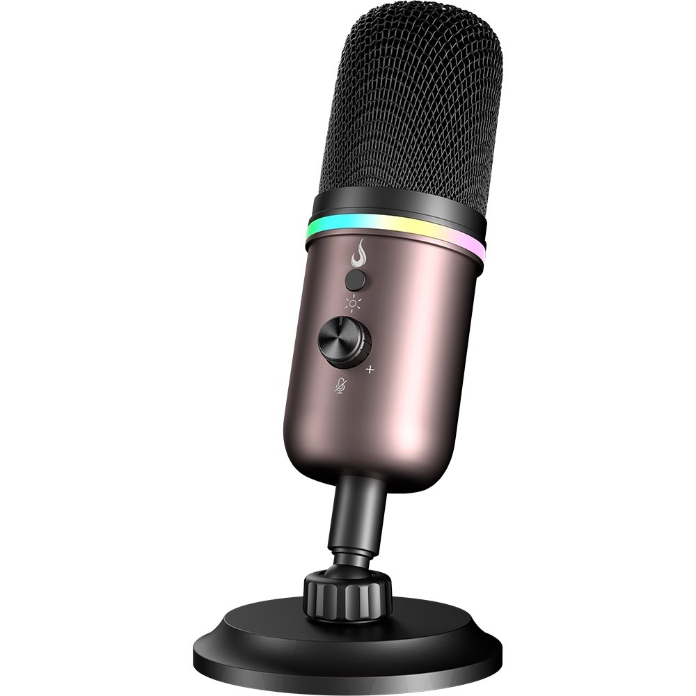 Microfone Gamer Rise Mode Elite 10 RGB, USB-C Condensador, Profissional, Preto e Ocre - RM-ME-010-BOC - view 10