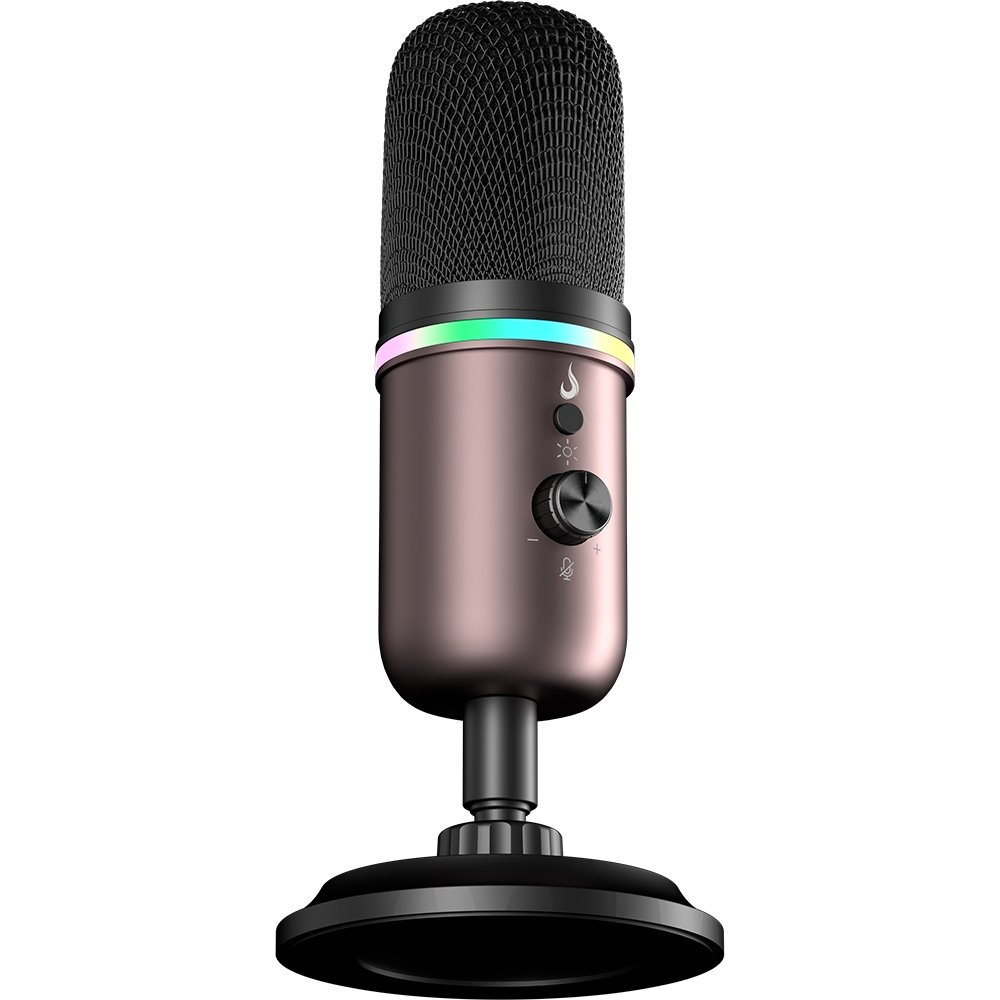 Microfone Gamer Rise Mode Elite 10 RGB, USB-C Condensador, Profissional, Preto e Ocre - RM-ME-010-BOC - view 7