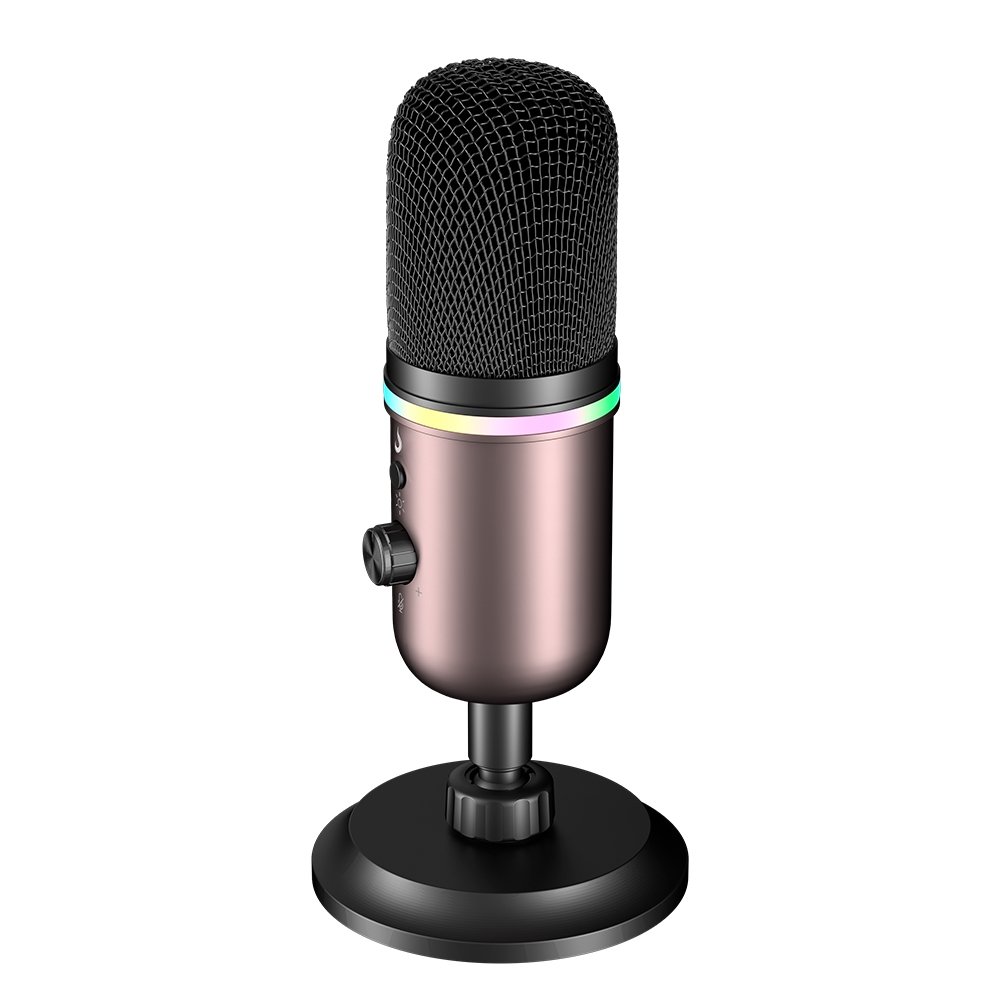 Microfone Gamer Rise Mode Elite 10 RGB, USB-C Condensador, Profissional, Preto e Ocre - RM-ME-010-BOC - view 8