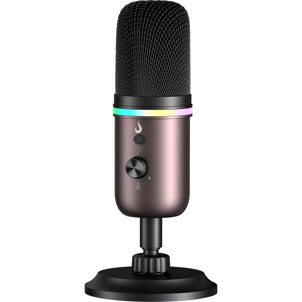 Microfone Gamer Rise Mode Elite 10 RGB, USB-C Condensador, Profissional, Preto e Ocre - RM-ME-010-BOC - view 9