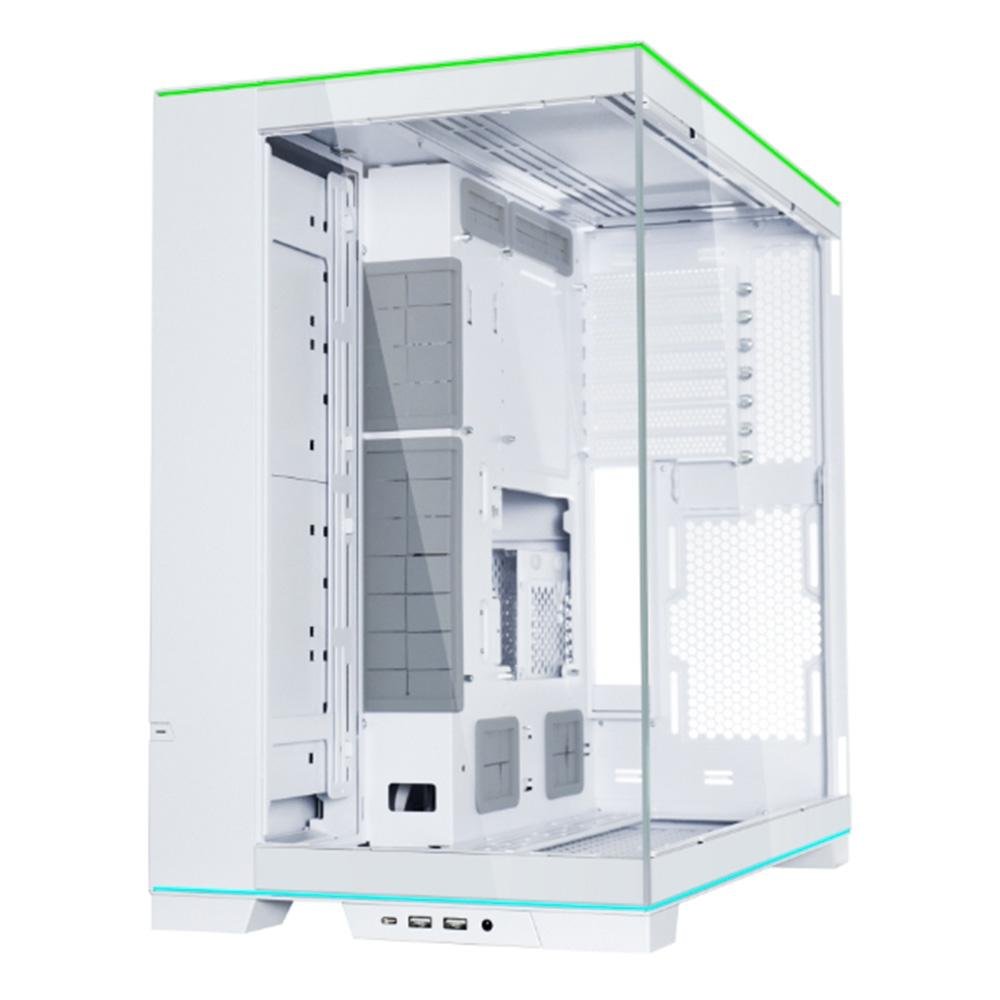 Imagem 3 de 5 do produto Gabinete Gamer Lian-Li O11 EVO RGB, Mid Tower, E-ATX, Lateral e Frente em Vidro Temperado, Branco - O11DERGBW WHITE