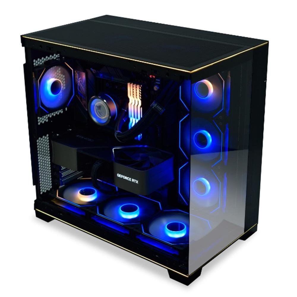 Imagem 3 de 5 do produto Gabinete Gamer Lian-Li O11 EVO RGB, Mid Tower, E-ATX, Lateral e Frente em Vidro Temperado, Sem FANs, Preto - O11DERGBX BLACK