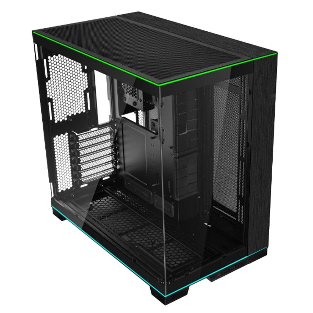 Imagem 4 de 5 do produto Gabinete Gamer Lian-Li O11 EVO RGB, Mid Tower, E-ATX, Lateral e Frente em Vidro Temperado, Sem FANs, Preto - O11DERGBX BLACK