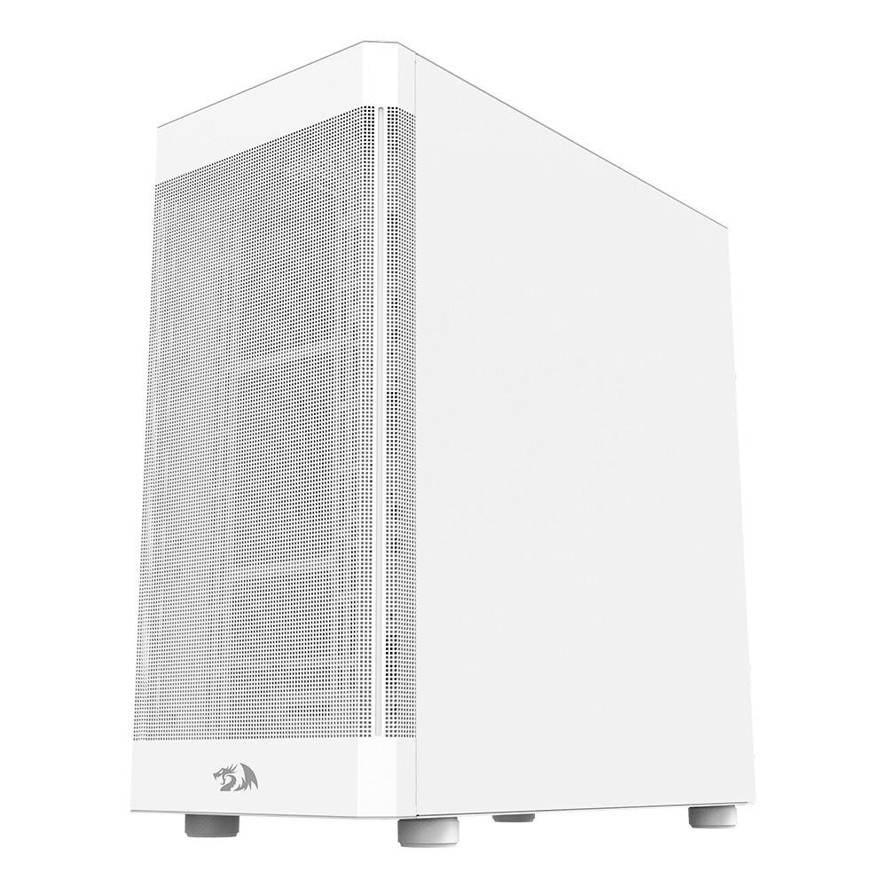 Gabinete Gamer Redragon Aeroglass, Mid Tower, E-ATX, Lateral em Vidro Temperado, Sem FANs, Branco - CA-602W - view 5