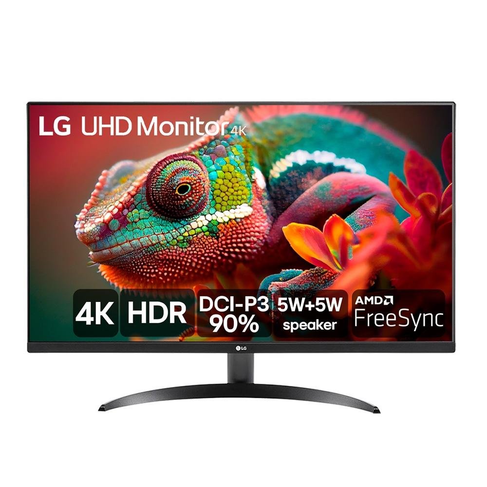 Monitor Profissional LG 32, 4K, 60Hz, 4ms, VA, FreeSync, HDR10, Som Integrado - 32UR500-B
