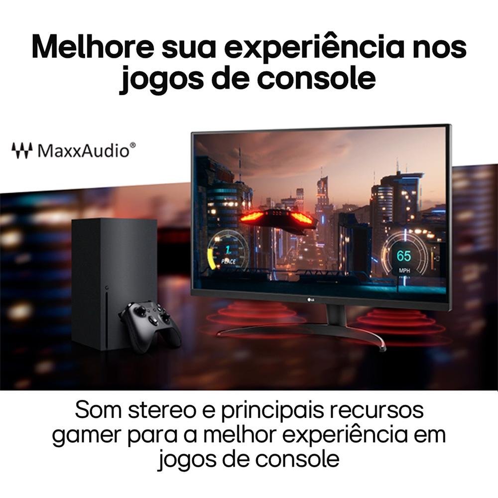 Monitor Profissional LG 32", 4K, 60Hz, 4ms, VA, FreeSync, HDR10, Som Integrado - 32UR500-B