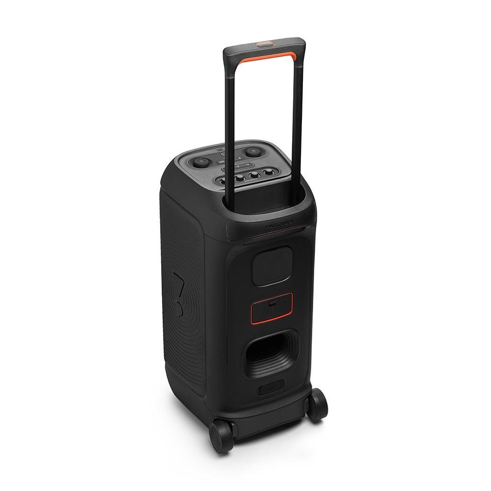 Caixa de Som Bluetooth JBL PartyBox Stage 320, 240W, Bateria até 18h e Luzes, Preto - JBLPBSTAGE320BR Caixa de Som Bluetooth JBL PartyBox Stage 320, 240W, Bateria até 18h e Luzes, Preto - JBLPBSTAGE320BR