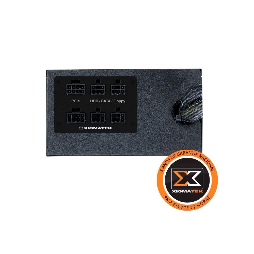 Imagem 3 de 5 do produto Fonte Xigmatek Vector G750 Semi Modular 80Plus Gold - CPA-0750GFV-U51