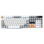 Teclado Semi-Mecânico Gamer Rise Mode G1, Rainbow, USB, Branco e Cinza - RM-TG-01-WG