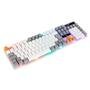 Teclado Semi-Mecânico Gamer Rise Mode G1, Rainbow, USB, Branco e Cinza - RM-TG-01-WG