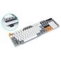 Teclado Semi-Mecânico Gamer Rise Mode G1, Rainbow, USB, Branco e Cinza - RM-TG-01-WG
