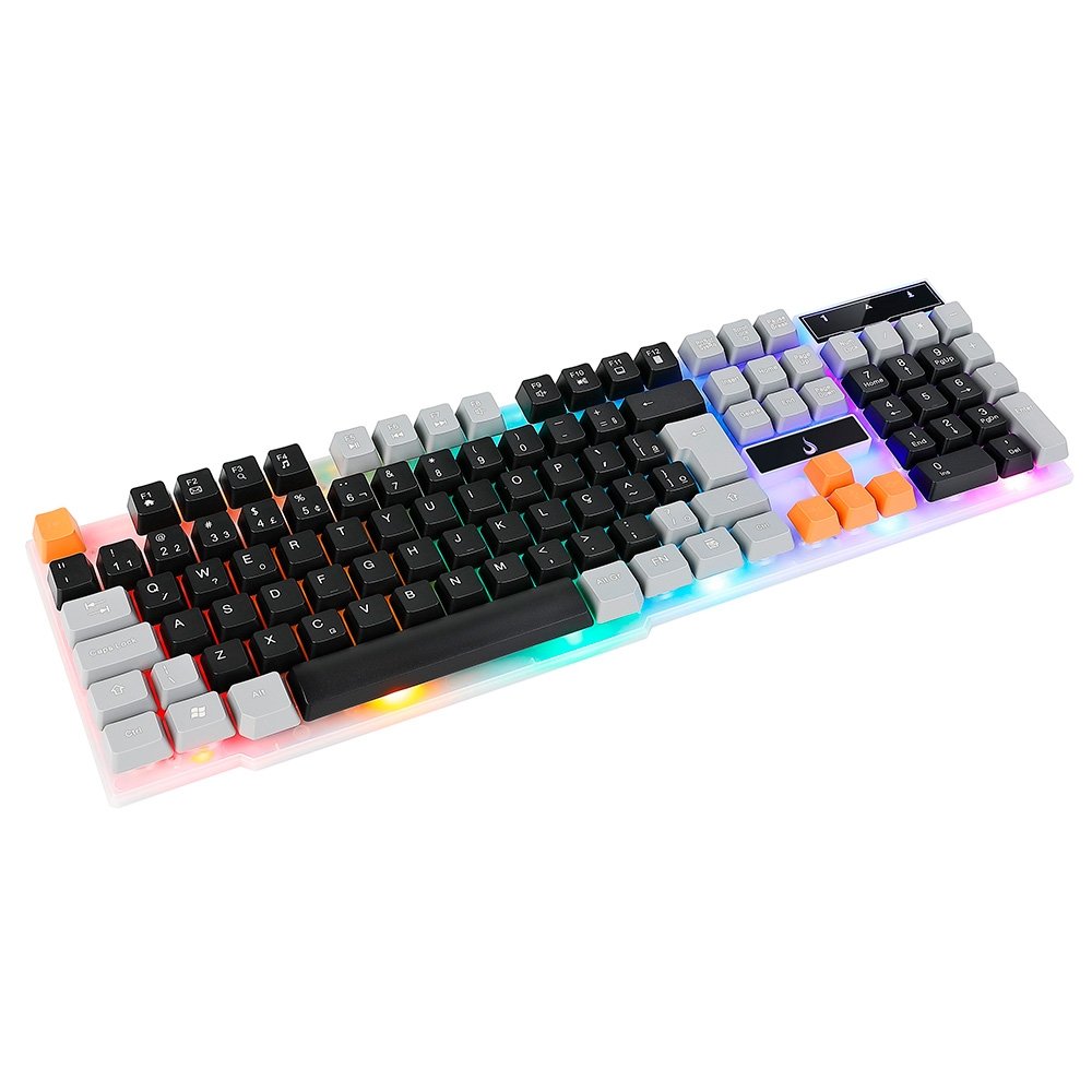 Teclado Semi-Mecânico Gamer Rise Mode G1, Rainbow, USB, Preto e Cinza - RM-TG-01-BG - view 5
