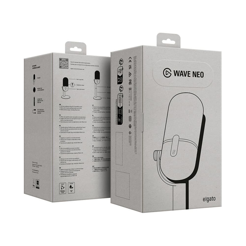 Microfone Condensador Elgato Wave Neo, USB, Branco - 10MAI9901