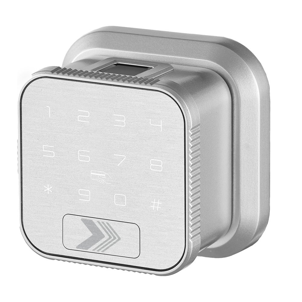 Fechadura Digital KABUM! smart Simple Access, Biometria, 100 Digitais, Conexão com APP, Cinza - KSFD200CZ