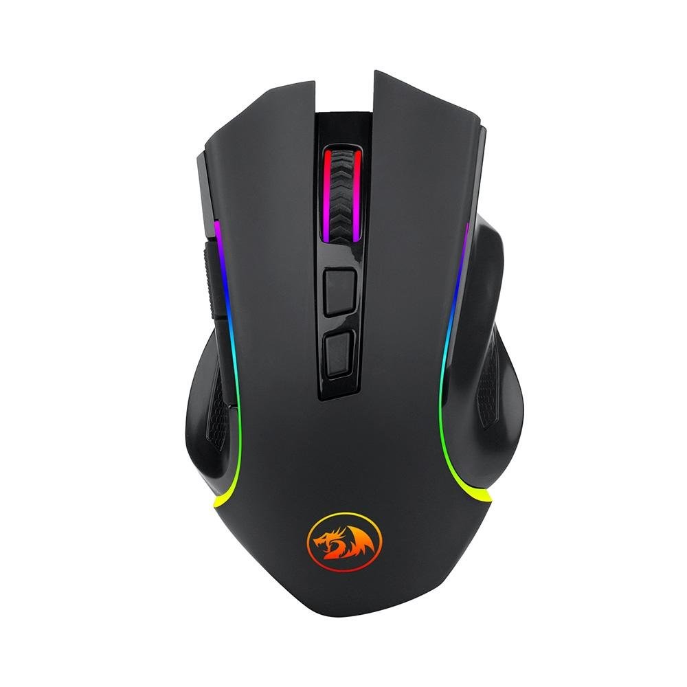 Mouse Gamer Sem Fio Redragon Griffin, 8000 DPI, 8 Botoes, Wireless, Preto – M602-KS