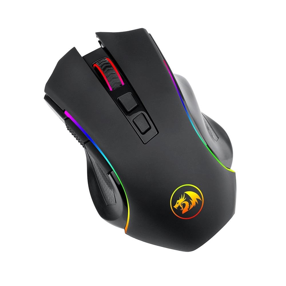 Imagem 3 de 7 do produto Mouse Gamer Sem Fio Redragon Griffin, 8000 DPI, 8 Botões, Wireless, Preto - M602-KS